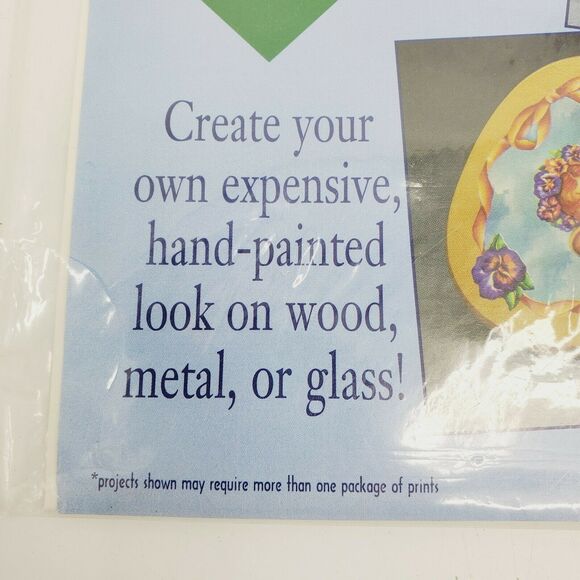 Cherub Angels Decoupage Hand painted Prints by Chris Gleaton Vintage 90s 16032 - Picture 6 of 7